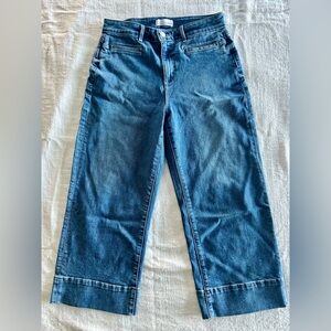 LOFT Cropped Wide Leg Jeans